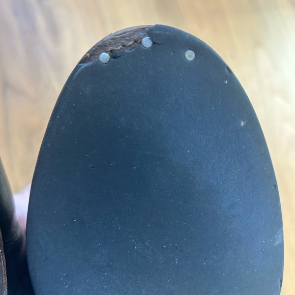 Frye Black Harness Ankle Boots, size 10 - Picture 9 of 11